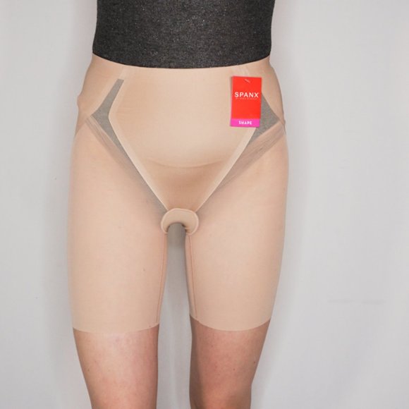 spanx haute contour mid thigh short